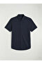 Giyçık Store Den Navy Blue Regular Fit Men's Shirt - 5