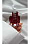 Women Transparent Geometric Latch Buckle Modern Rectangular Hair Accessory - 2