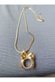 Quarter Steel Bow Necklace 65cm