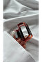 Women Transparent Geometric Latch Buckle Modern Rectangular Hair Accessory - 7