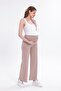 Palazzo Wide-Leg Pregnancy Pants with Striped Details - 5