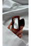 Women Transparent Geometric Latch Buckle Modern Rectangular Hair Accessory - 5