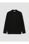 Lcw Vision Black Standard Fit Polo Collar Men's Knitwear Cardigan - 5