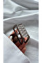 Women Transparent Geometric Latch Buckle Modern Rectangular Hair Accessory - 2