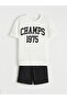 Ecru Boy's Printed T-Shirt and Shorts