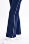 Palazzo Wide-Leg Pregnancy Pants with Striped Details - 4