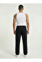 Black Color Side Piped Baggy Sweatpants Comfortable Fit - 6