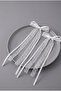 2-Piece Lace Patterned Satin Bow Buckle |   Stylish and Elegant Hair Clip Set