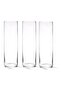 Clear Cylinder Glass Vase for Flowers, Floating or Pillar Candles, Home & Wedding Decor, 3pc-5x25cm