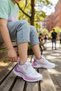 White Lilac Children's Daily Sneakers Sports Shoes with Easy Lacing Mechanism T811Nav