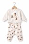 Baby Boy 2-Piece Teddy Bear Patterned Top and Bottom Set Cotton Fabric 3-6/6-9/9-12/12-18 - 3