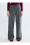 Gray Wide-Leg Women's Pants with Elastic Waist from Plus-Store - 2