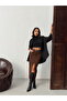 Corduroy Skirt - Brown |   F2033 - 2