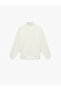 Half Zipper Detailed Mock Neck Ecru Boys' Sweatshirt 6Skb10284Tk - 2