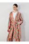 Peak New Season Shawl Collar Patterned Oversize Women's Kimono