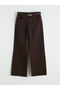 Wideleg Women's Jeans Trousers with Belt on the Waist