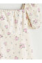 Trendlucky Floral Balloon Sleeve Waist-Sitting Dress with a Difference - 6