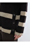 Navy Blue Half Turtleneck Women's Knitwear Tunic from Guliis Store - 3