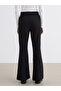Create your style from uzg store black elastic waist Flared women's pants - 4