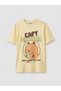 Ozmarka New Season Crew Neck Capyfun Printed Girls' T-Shirt