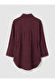 Plum Tie-Dye Textured Women's Muslin Shirt - 6