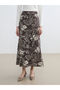 Nevavm Floral Skirt with Elastic Waist - 3