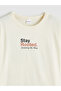 Beige Crew Neck Printed Boy's T-Shirt - 3