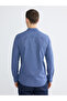 قميص رجالي من NEVAVM بتصميم Slim Fit من قماش دوبي منقوش - 4