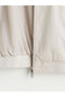 Beige Standard Fit Stand Collar Men's Coat - 7