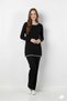Women's Zigzag Stitched Knitwear Set - 5