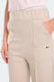 Ville Czg Women's Wide Leg Stone Gray Sweatpants - 4