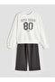 Rmz Gi̇yi̇m Farkiyla Zero Roba Collar Girls' Sweatshirt and Pants - 3