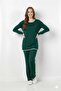 Women's Zigzag Stitched Knitwear Set - 7