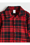 Red plaid baby boy shirt and pants - 4