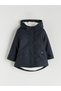 Two Mt Shop Quality Kanz Anthracite Faux Leather Plain Standard & Regular Baby Boy Coat - 2