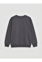 Anthracite New York Printed Girls' Thick Sweatshirt - 2