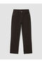 Brown Straight Fit Women's Jean Pants - 5