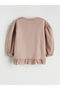 Alita City Farkıyla Lcw Baby Brown Oval Collar Baby Girl Sweatshirt and Leggings - 4
