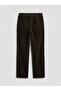 Brown Velvet Pants for Boys with Elastic Waist - 2
