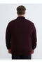 Ozmarka New Season Large Size Half Turtleneck Men's Knitwear Sweater - 4