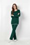 Women's Zigzag Stitched Knitwear Set - 4