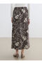 Nevavm Floral Skirt with Elastic Waist - 5