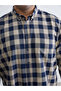 From Uzg Store, Big Size Standard Fit Long Sleeve Checkered Embroidered Gabardine Men'S... - 7