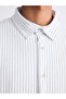 Regular Fit Long Sleeve Striped Men's Shirt - 3