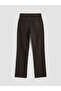 Brown Straight Fit Women's Jean Pants - 6