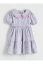 Blue Floral Girl's Dress - 2