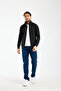 Men's Black Scuba Fabric Full Zip Sweatshirt - Tracksuit Top - 7