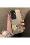 Samsung Galaxy S25 Compatible Unbreakable Silicone Beautiful Floral Pattern Printed Cover Shock Absorbing Protection
