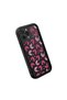 iPhone 15 Pro Max Compatible Silicone Material Shockproof Black Color Case Heart Pattern - 3