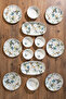 4271 Pure 14-Piece Porcelain Breakfast Set for 6 People - 3